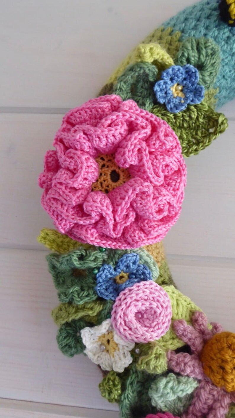 Crochet Peony Pattern Instant PDF Download image 4