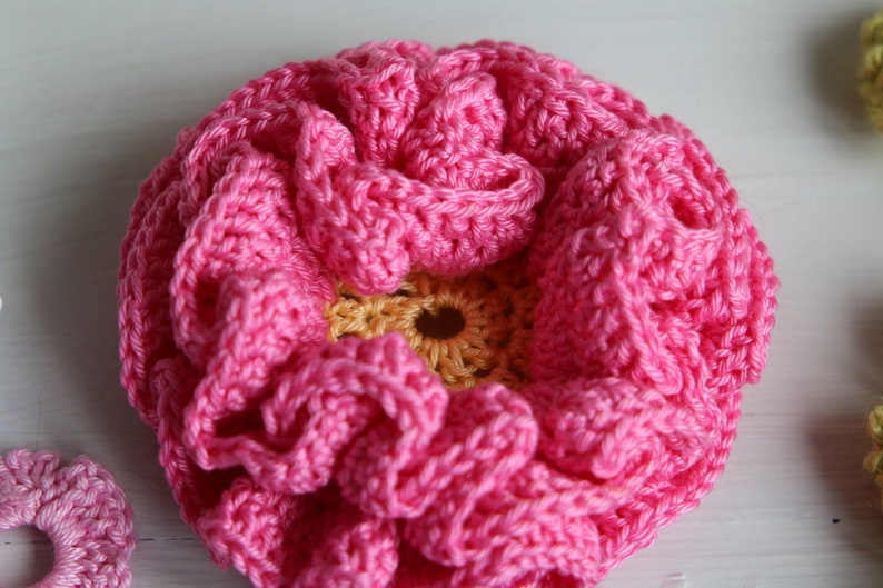 Crochet Peony Pattern Instant PDF Download image 2