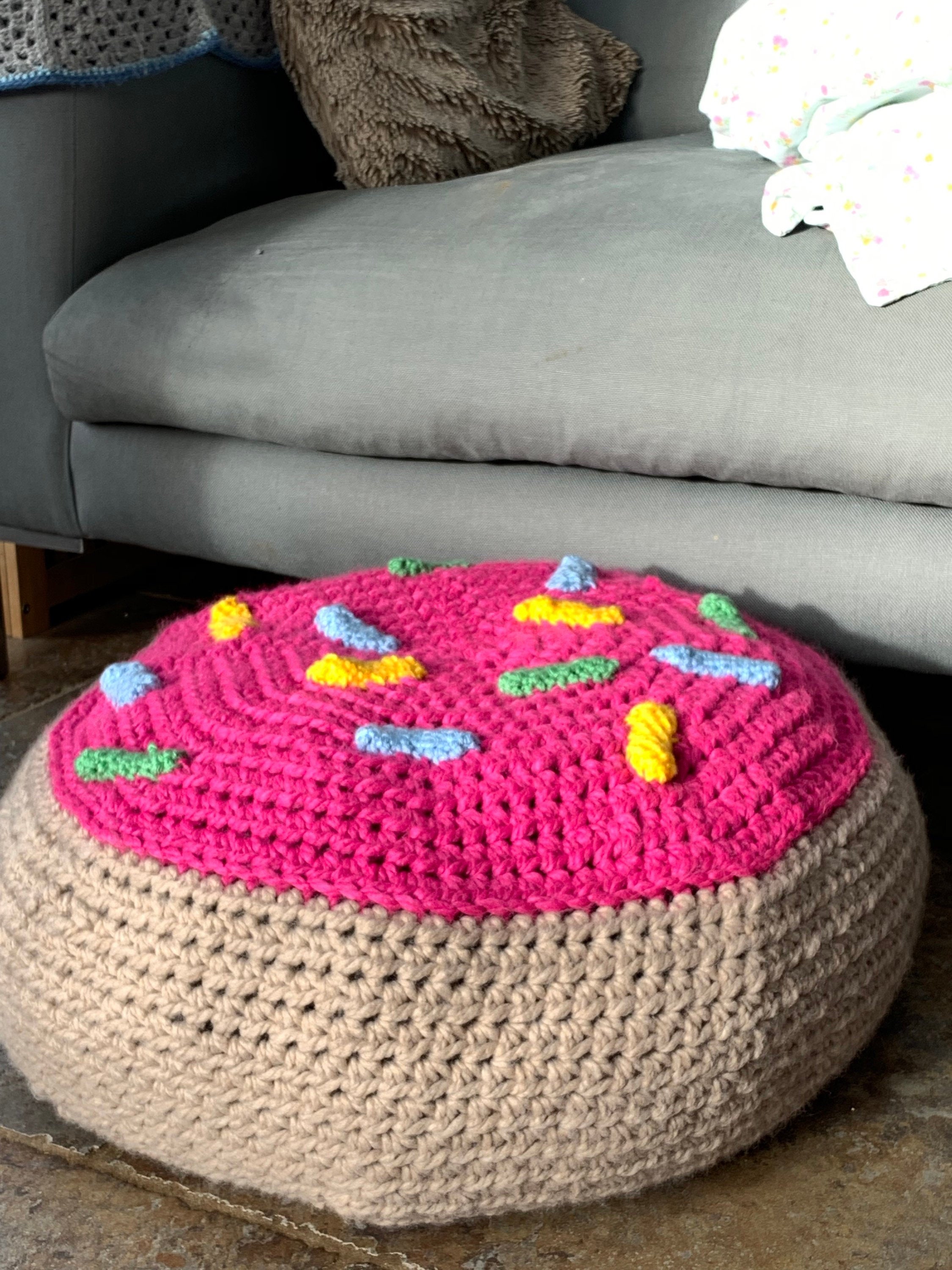Any advice working jumbo yarn in the round?? Trying to make a pouf