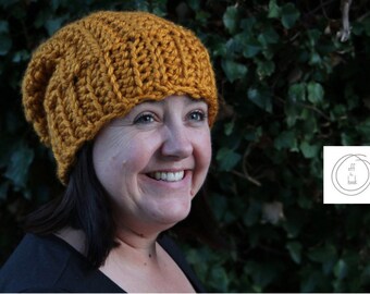 Duet Slouchy Beanie Crochet Hat PDF Pattern - Instant download/ crochet beanie/ crochet hat