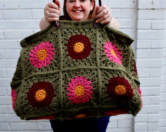 Large Crochet Travel Bag