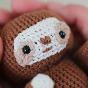 Crochet sloth pattern - giant, medium and Tiny - Instant PDF Download