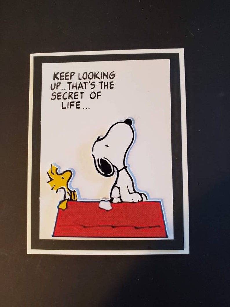 Keep Looking Up That S The Secret Of Life Snoopy Etsy