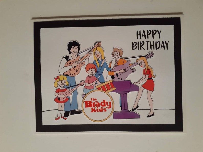 The Brady Bunch Happy Birthday Greeting Card | Etsy