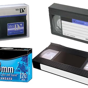 Video to Digital File oder DVD Transfer Service - Beinhaltet Tapes Kassetten Film walzen 8mm VHS-C miniDV Super 8 16mm Beta