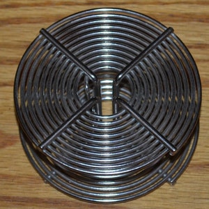 Vintage 35mm Film Darkroom Developing Stainless Steel Metal Spiral Reel 4&quot; & 3&quot;