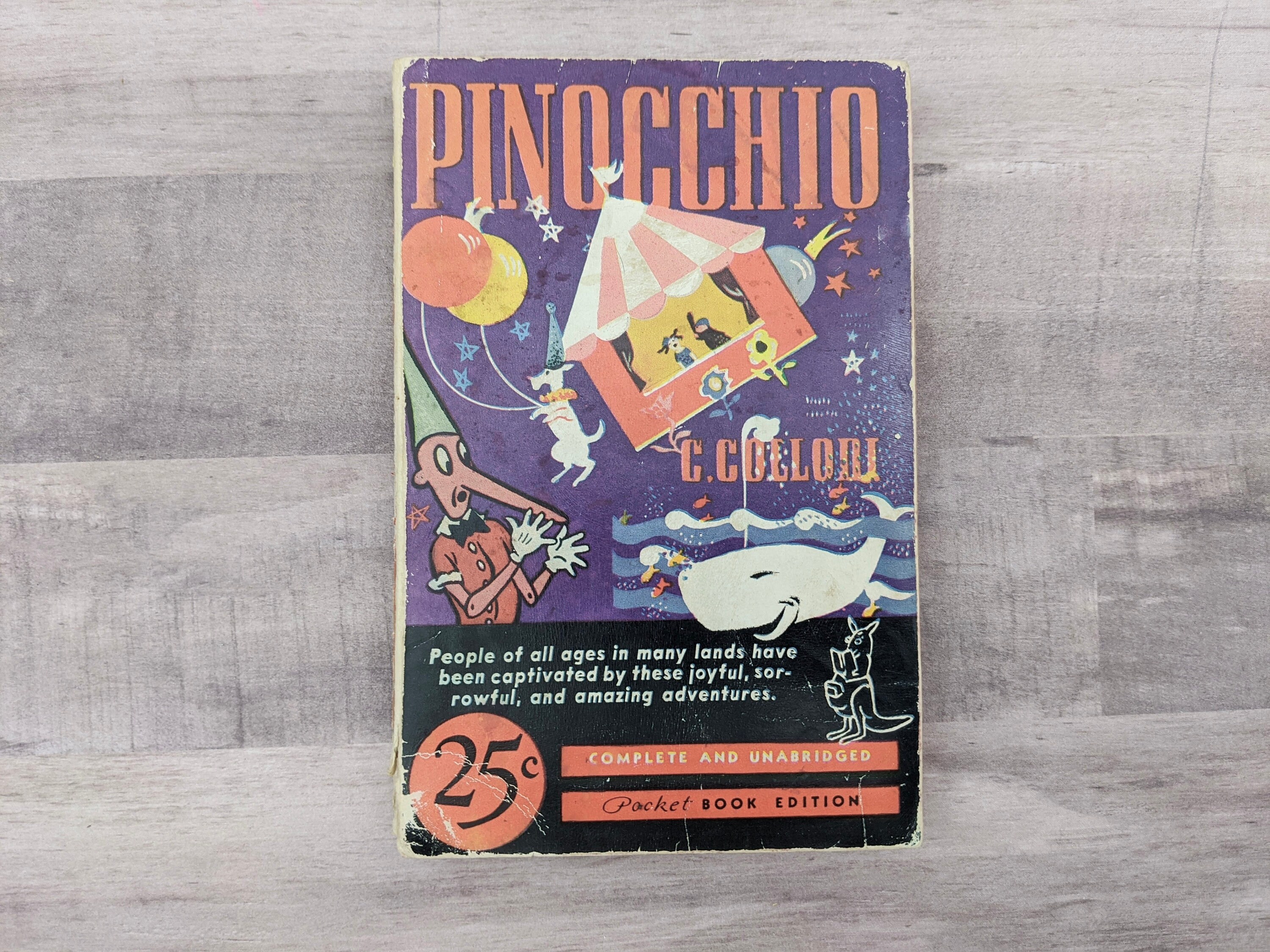 Pinocchio By C. Collodi Published In 1939 By Pocket Books Etsy
