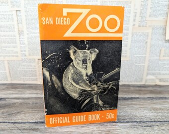 San Diego Zoo Official Guide Book - 6th Edition, Published by the Zoological Society of San Diego in 1947