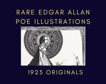 Edgar Allan Poe Book Plates - Original Harry Clarke Book Plates - Tales Of Mystery And Imagination 1923