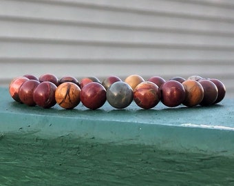 Picasso Jasper Healing Crystal Mala Bracelet