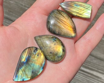 Natural Labradorite Fancy Cabochon Gemstone | Healing Crystals