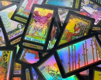Holographic Tarot Cards: 78-Card A.E. Waite Deck