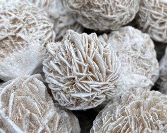 Desert Rose Selenite | Raw Round Chunk Healing Crystals