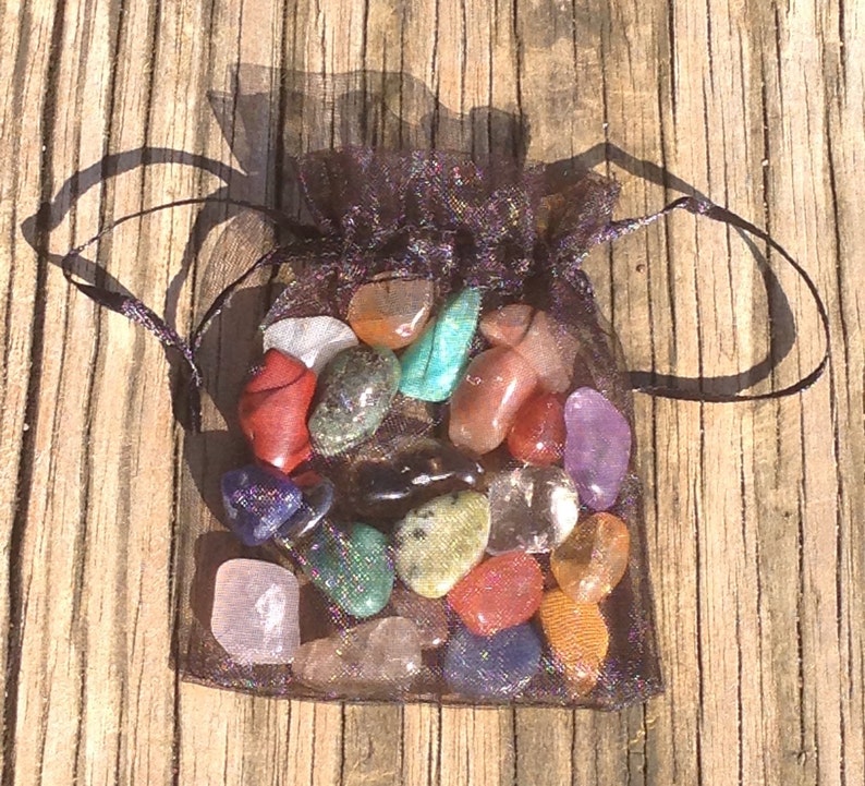 Natural Crystals Bag of Gems Healing Crystals Etsy