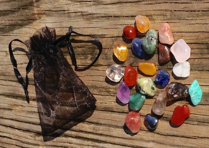 Natural Crystals Bag of Gems Healing Crystals Etsy