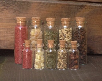 Glass Vial Magic Healing Herbs Kit