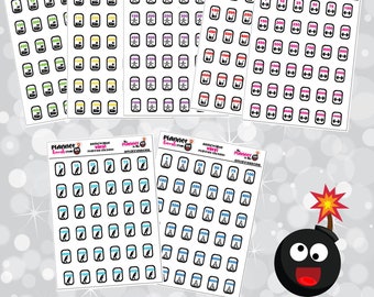 Clearance: Milestone stickers- cycling, strength, running, walking, yoga, meditation, stretch. Cycling stickers. Removable Planner Stickers
