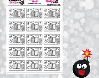 Clearance: Vinyl Flat Lay Planner Spread Planner Girl Removable Planner Stickers