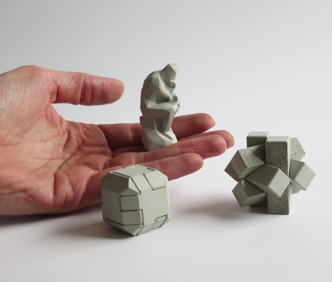 Compactable Objects Mini Concrete Objects for Letterbox and Home or Desktop Decoration, the ...