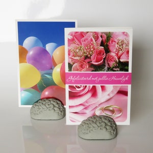 concrete brain card holders, brain, gray matter, postcard, business card, desk accessories photo holder, think concrete office image 7