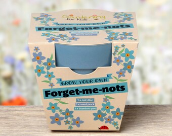 Forget-Me-Not Seed Growing Kit: Biodegradable, Plastic-Free Gift