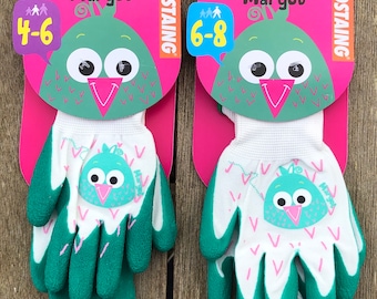 Gants de jardinage hiboux pour enfants