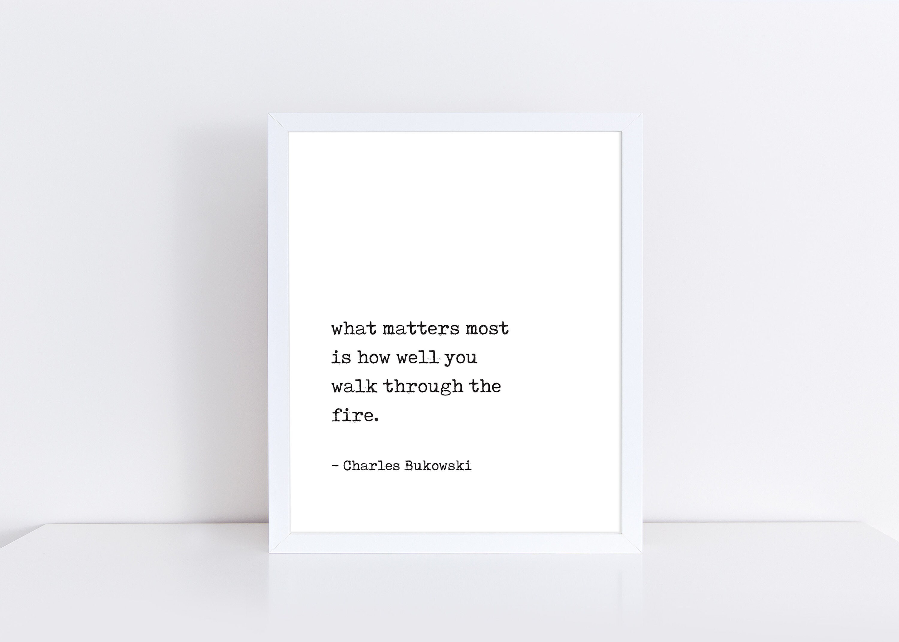 Bukowski Print Charles Bukowski Poetry Quote Gift For Etsy