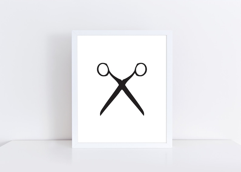 Beautician Ornament Scissors Art Hair Salon Decor Etsy