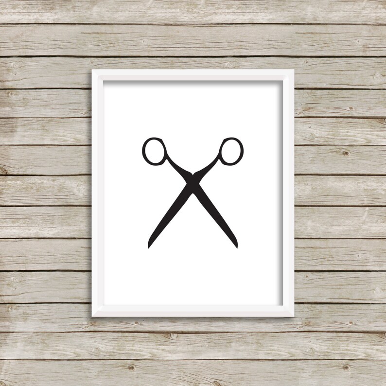 Beautician Ornament Scissors Art Hair Salon Decor Etsy