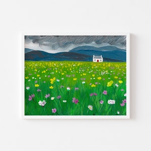 Bothy Scottish Hebrides Art Print
