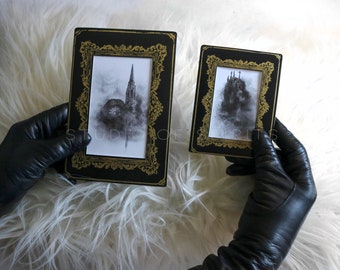 Notre Dame - Gothic Art Print - Art Nouveau Art Print - Original Art - Witchy Gothic Dark Art