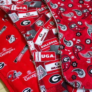 Burp Cloth-Georgia Bulldogs-College Football-New Dad-New Mom Gift-Baby Shower-New Baby Dawgs-NOT A LICENSED PRODUCT-Made With Uga Fabric