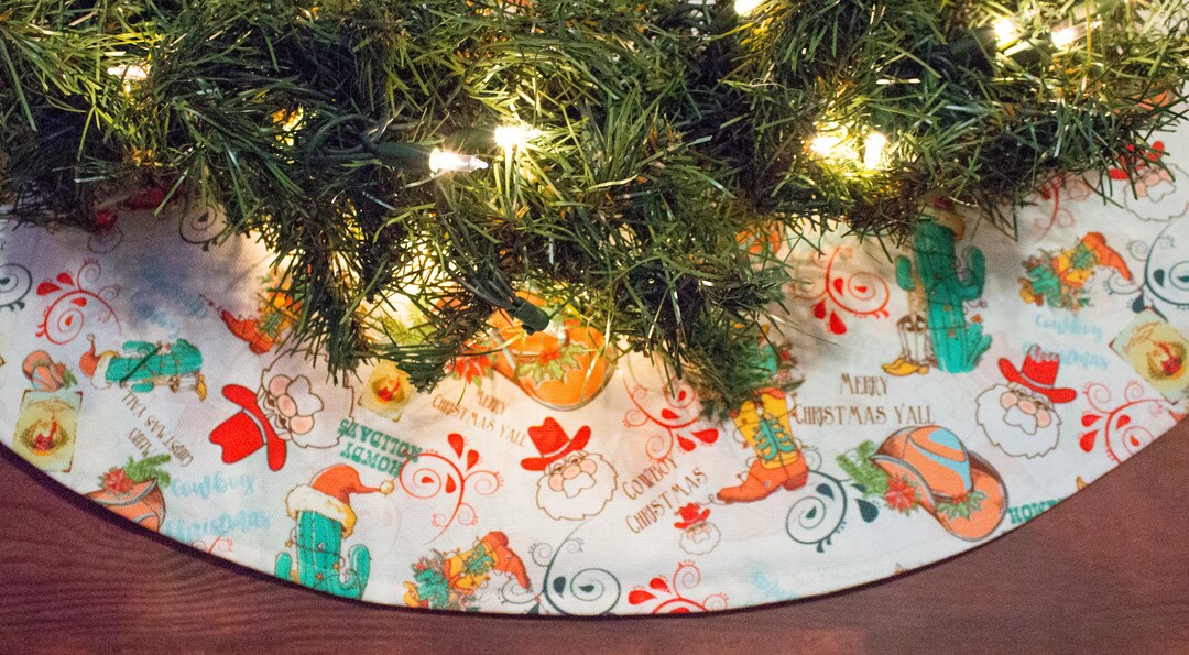 Cowboy Christmas Tree Skirt 