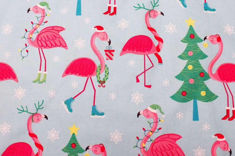 Christmas Tree SkirtHoliday DecorFlamingoChristmas Etsy