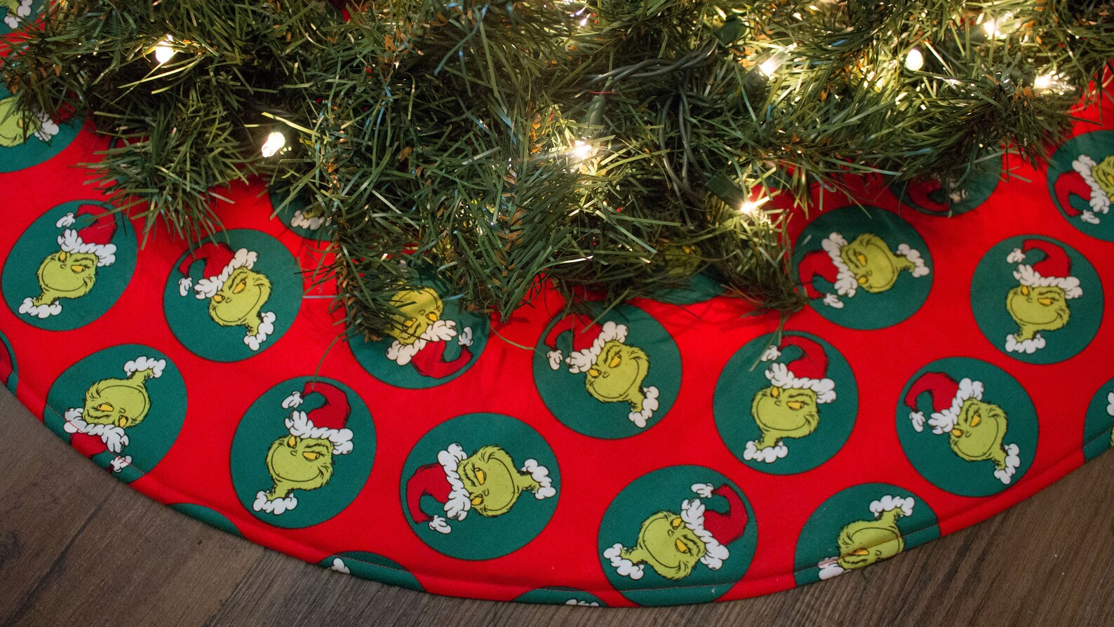 Christmas Tree SkirtGrinchRed Tree Etsy