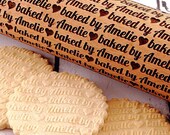 Rodillo personalizado para panadería casera – Rodillo grabado personalizado para hornear – Regalo de repostería para pequeñas empresas