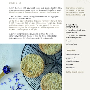 Rodillo de cocina con grabado floral: Rodillo para galletas folclórico, regalo para la familia polaca. imagen 19