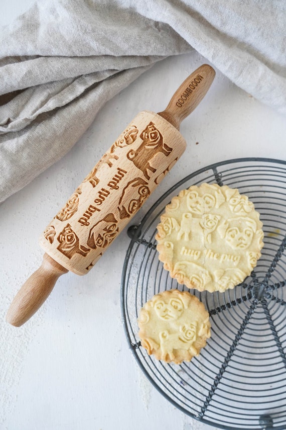 Pug rolling pin sales