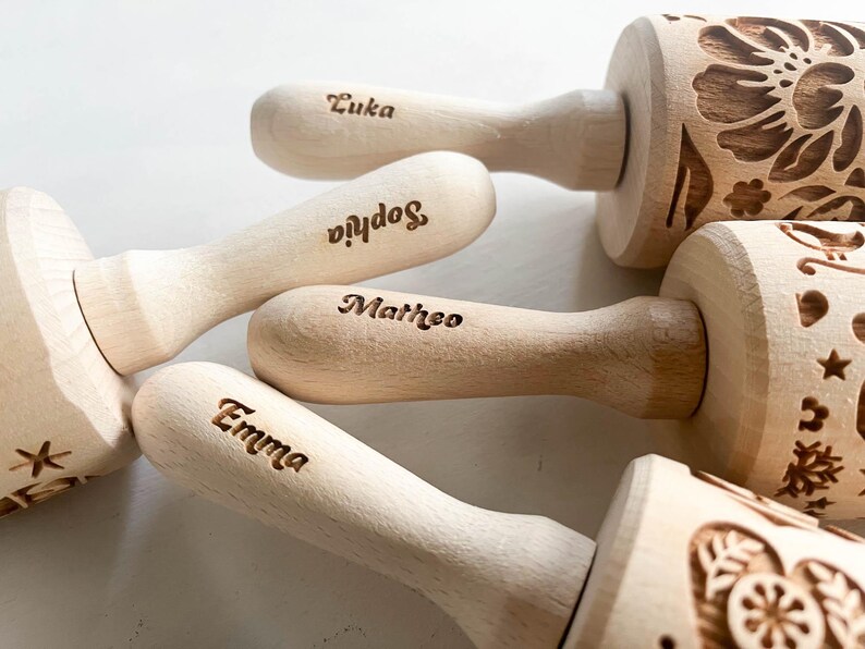 Weimaraner-deegroller: hondenkoekjesroller met reliëf, Moederdagcadeau, Gotcha Day-feestje afbeelding 9