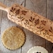 HERBS - engraved rolling pin for cookies - perfect gift idea, floral, organic, natural, Christmas gift idea, Mother's Day gift idea 