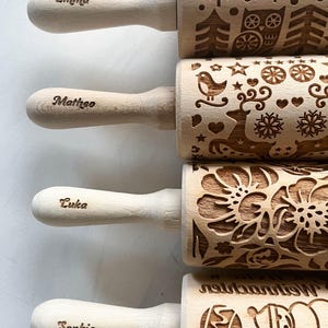 Weimaraner-deegroller: hondenkoekjesroller met reliëf, Moederdagcadeau, Gotcha Day-feestje afbeelding 7