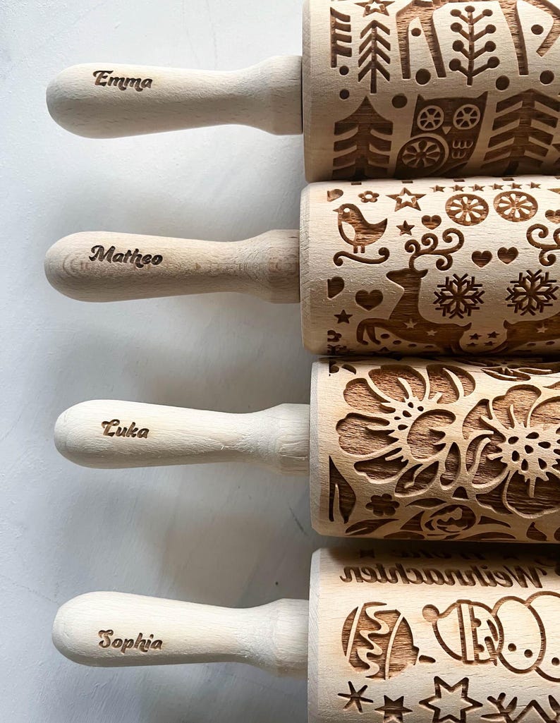 Weimaraner-deegroller: hondenkoekjesroller met reliëf, Moederdagcadeau, Gotcha Day-feestje afbeelding 7