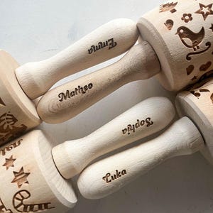 Weimaraner-deegroller: hondenkoekjesroller met reliëf, Moederdagcadeau, Gotcha Day-feestje afbeelding 8