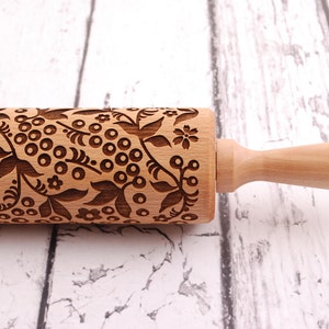 ROWAN TREE - embossed, engraved rolling pin for cookies - perfect Mother's Day idea - gift