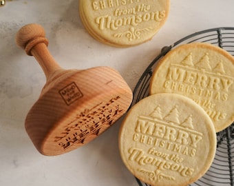 GRAN SELLO DE AJEDREZ para galletas personalizadas - Inspirado en el estilo del ajedrez - 4 pulgadas de diámetro - sello de galleta de madera - grabado con láser - personalizado