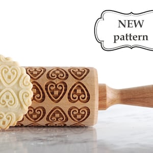 Licitars Heart Embossing Rolling Pin: Croatian Cookie Mold