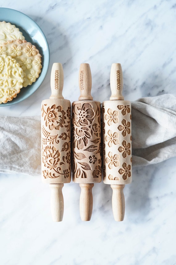 Wooden Clay or Dough Rolling Pins - Set of 4