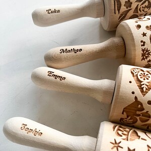 Weimaraner-deegroller: hondenkoekjesroller met reliëf, Moederdagcadeau, Gotcha Day-feestje afbeelding 10