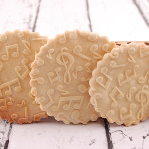 MUSIC embossed, engraved rolling pin for cookies image 3