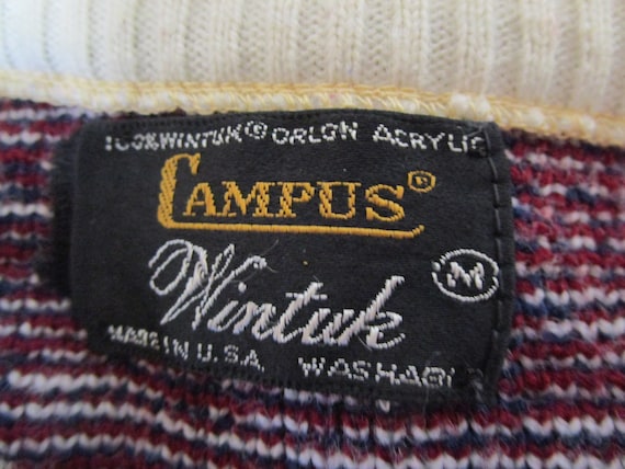 Vintage 70s Campus Wintuk Orlon Acrylic Sweater S… - image 2